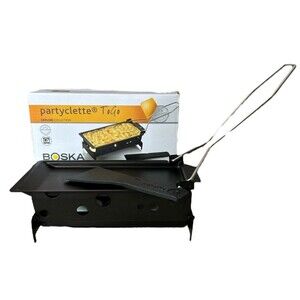 Partyclette To‎ Go Raclette Maker by Boska Holland Complete NIOB Metal Portable